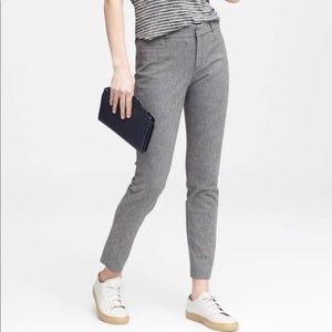 Banana Republic textured gray Sloan pants